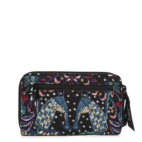 vera bradley women's cotton turnlock with rfid protection wallet|vera bradley rfid small wallet.